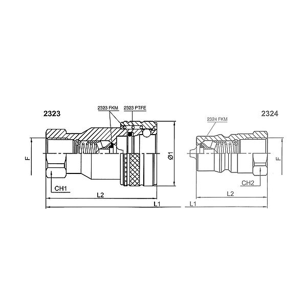 2323-13-308 2323 Snelkoppeling