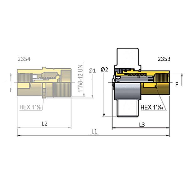 2353-17-516 2353 Screw wing / nut