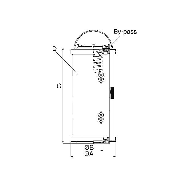 77301-31-A03 77312 Filterelement tbv tanktop retour- en middeldrukfilter
