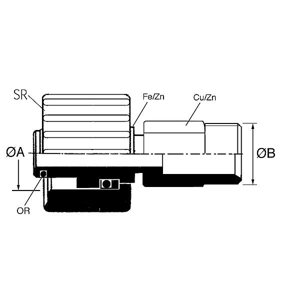 8475-22 8475 Rotary fitting (STEEL)
