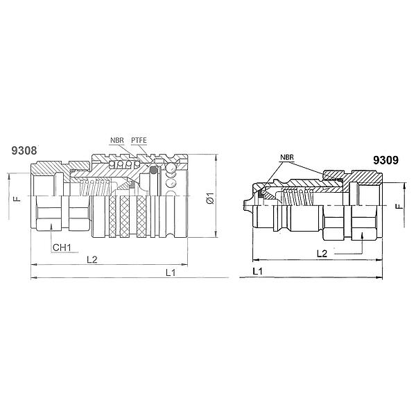 3309-13-206 3309 Snelkoppeling