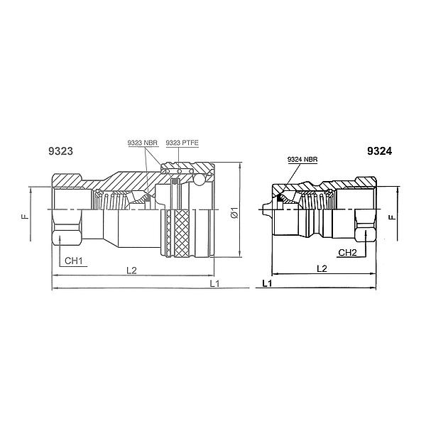 9324-13-720 9324 Snelkoppeling