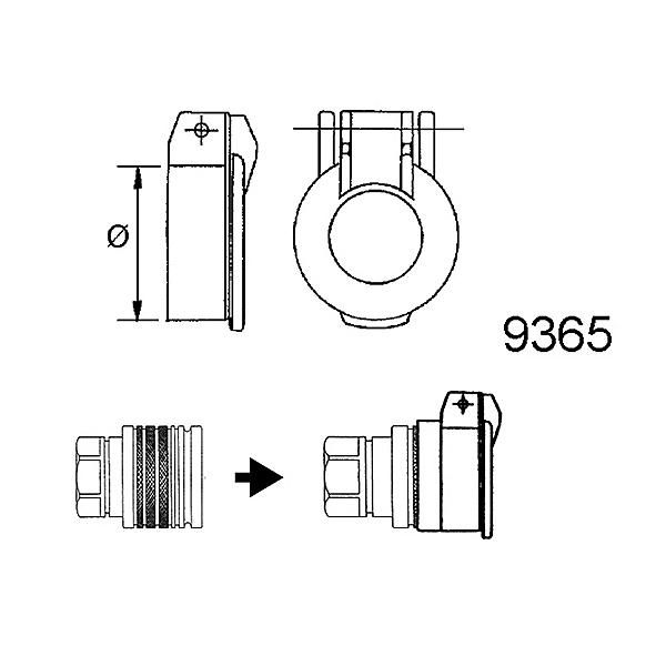 9365-3 9365 Stofklep