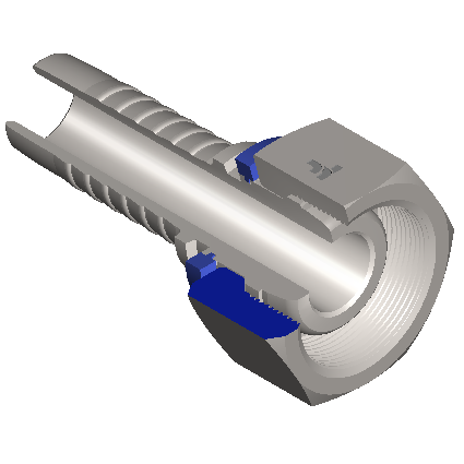 8530-2-08-04 8530 Wartel metrisch, DKM/L-MULTISEAL (STAAL)
