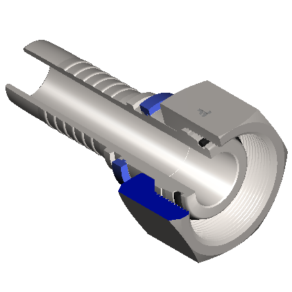 8522-2-06-03 8522 Wartel metrisch, DKOS  (STAAL)