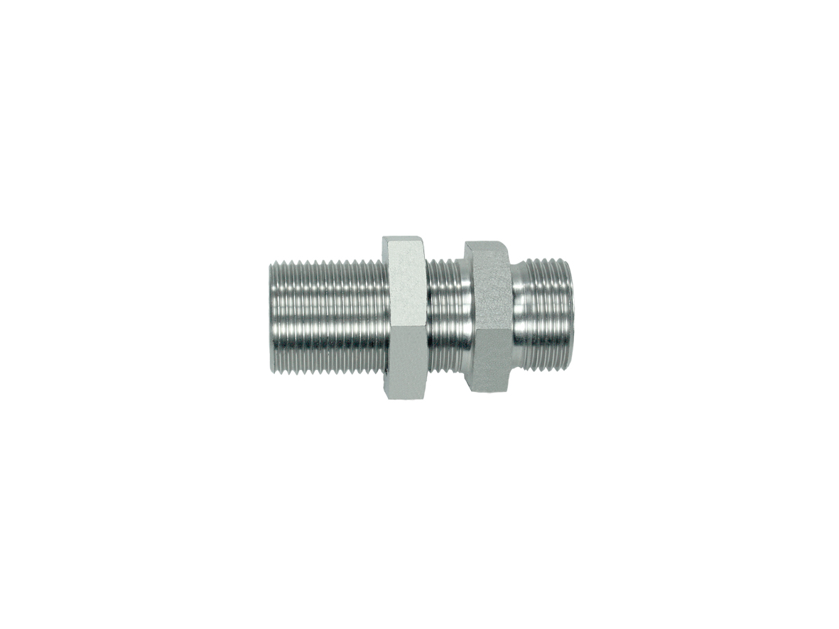 3011-06S-BO 3011 - BO Straight screw bulkhead coupling (STAINLESS STEEL)