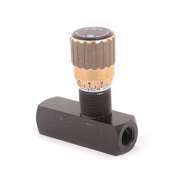 Throttle- and non return valve